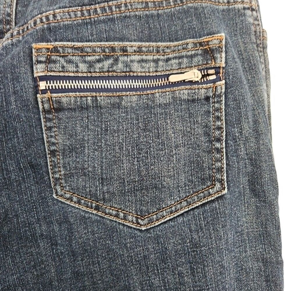 St John Sport Jeans Straight Leg Stretch High Rise Blue Womens 8 - Picture 2 of 6